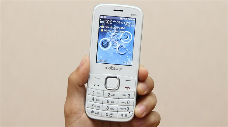 Điện thoại Mobiistar B233 Màu Trắng - Xanh
