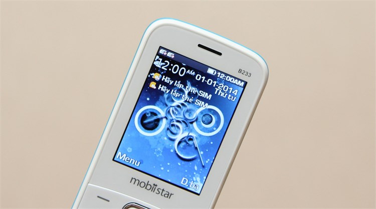 Điện thoại Mobiistar B233 Màu Trắng - Xanh