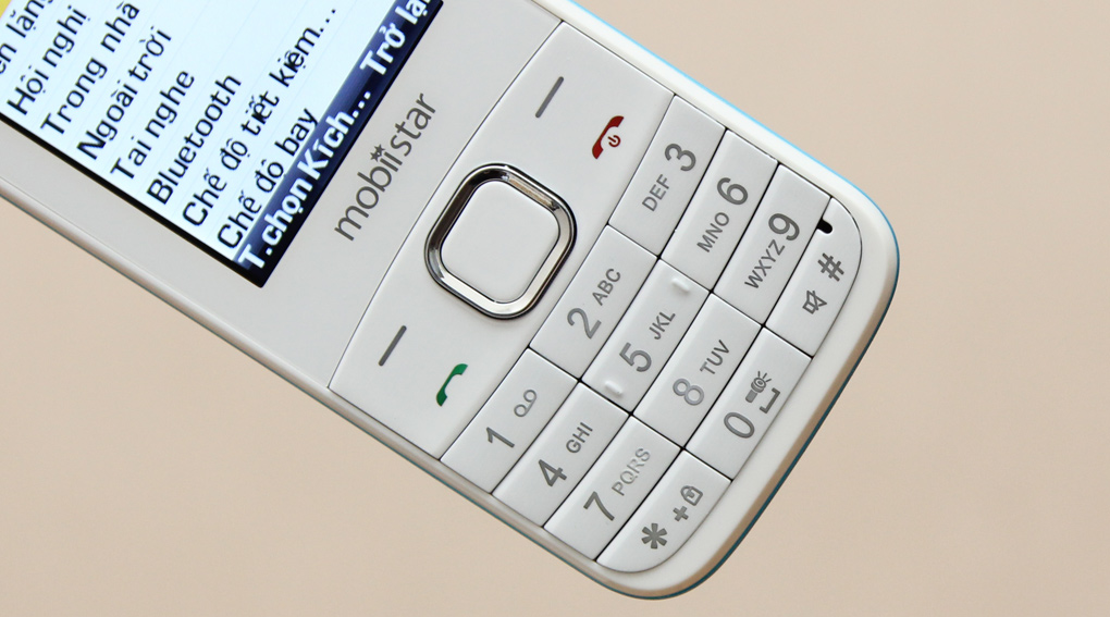 Điện thoại Mobiistar B233 Màu Trắng - Xanh