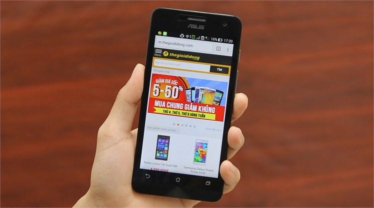 Điện thoại Asus Zenfone 5 (CPU-1.2GHz) Màu Vàng đồng