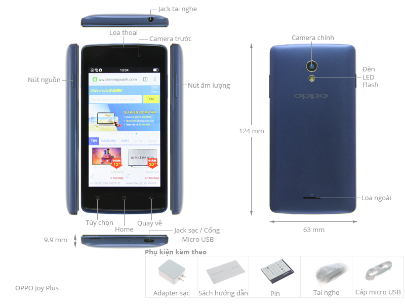 OPPO Joy Plus R1011 chính hãng, trả góp - Điện Máy XANH