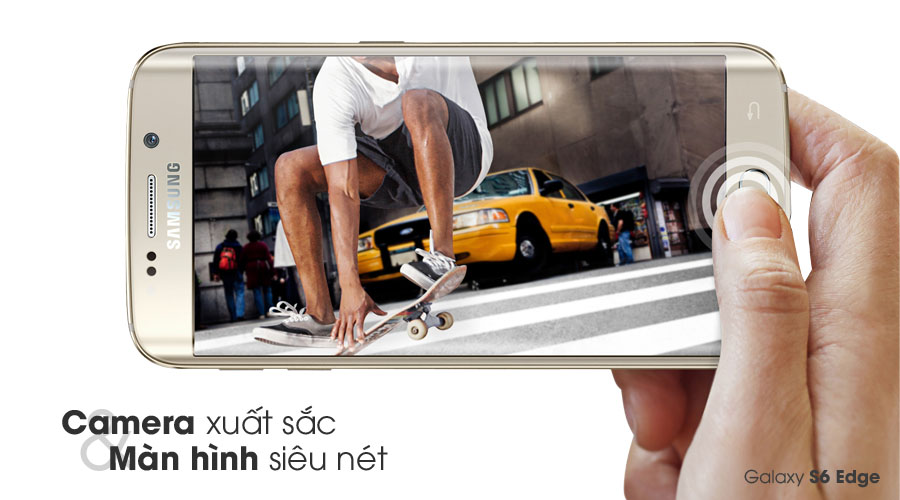 Camera sau 16 MP cho khả năng khởi động, lấy nét nhanh. Màn hình Super Amoled kích thước 5.1" cho khả năng hiển thị xuất sắc.