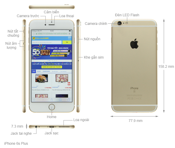 THAY MÀN HÌNH IPHONE 6 6 PLUS 6S 6S PLUS