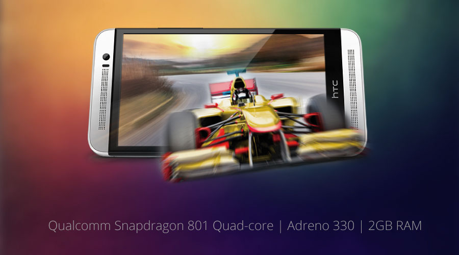 Vi xử lý Snapdragon 801, RAM 2 GB, mang lại trải nghiệm vượt trội về hiệu năng.