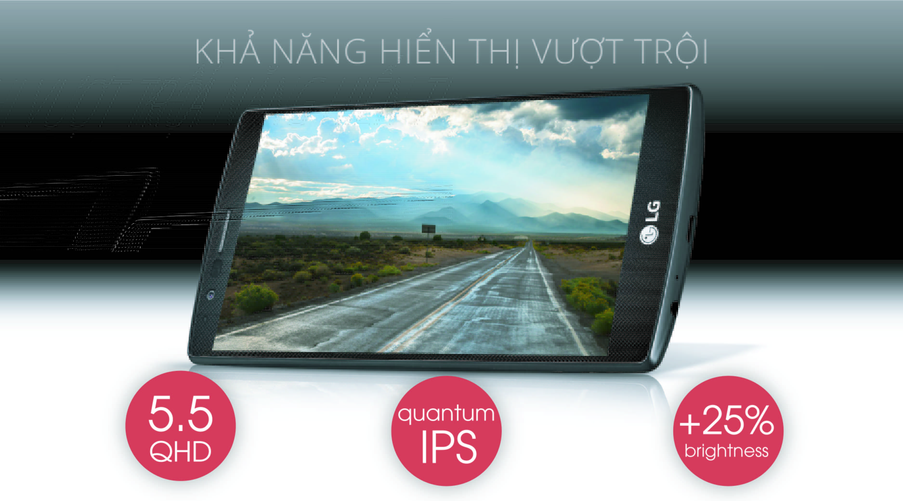 <p>G4 sở hữu m&agrave;n h&igrave;nh 5.5' QuadHD si&ecirc;u n&eacute;t, tấm nền IPS lượng tử tăng cường th&ecirc;m độ s&aacute;ng, độ tương phản. Tất cả cho G4 khả năng hiển thị v&ocirc; c&ugrave;ng vượt trội</p>