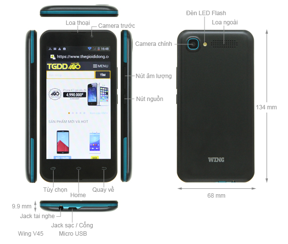 Wing V45