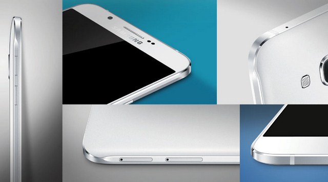 Galaxy A8 dễ cầm hơn khi được bo hơi tròn so với các cạnh vuông góc trên Galaxy A5 hay A7