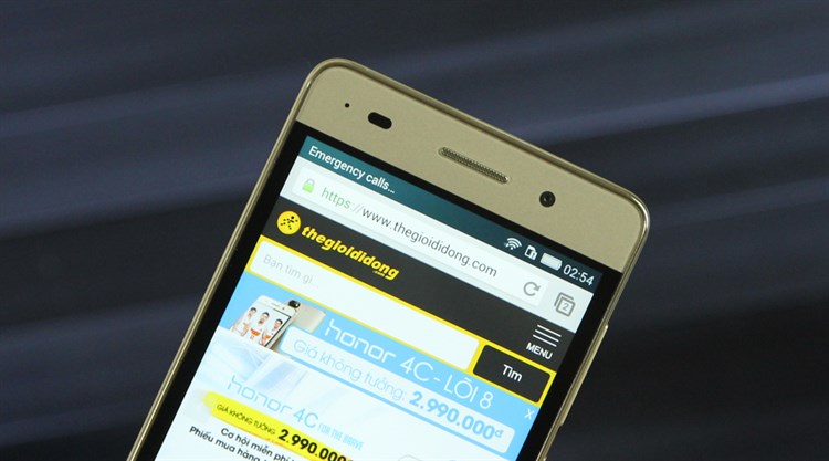 Điện thoại Honor 4C Màu Vàng đồng