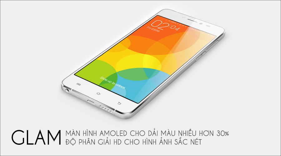 <p>GLAM được trang bị m&agrave;n h&igrave;nh HD 5 inches cho h&igrave;nh ảnh sắc n&eacute;t, tấm nền AMOLED cho m&agrave;u săc hiển thị s&acirc;u hơn, v&ugrave;ng m&agrave;u hiển thị rộng hơn 30% so với m&agrave;n h&igrave;nh th&ocirc;ng thường</p>