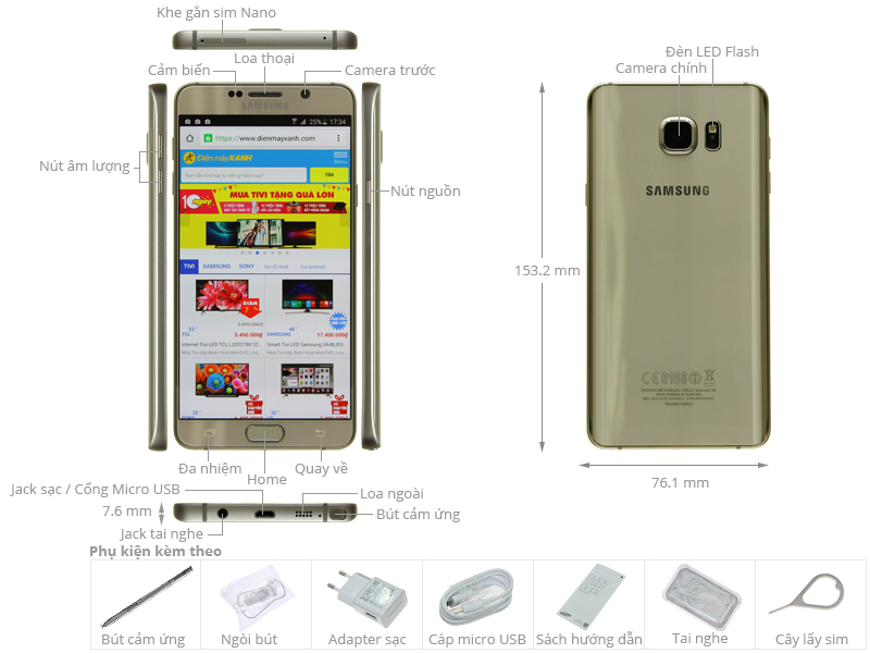 cau hinh samsung note 5