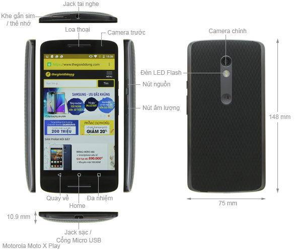 Điện Thoại Motorola Moto X Play Giá Tốt 