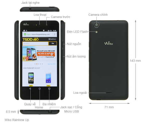 Wiko Rainbow Up