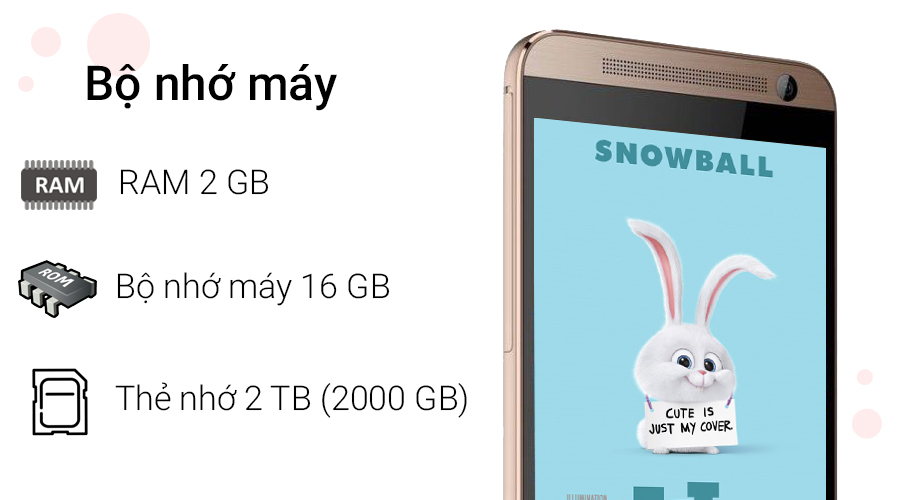 Điện thoại HTC One E9 Dual