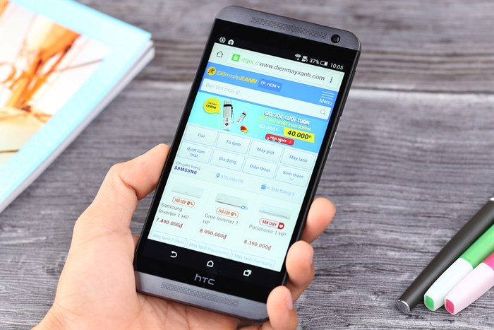 Điện thoại HTC One E9 Dual Màu Đen - Xám