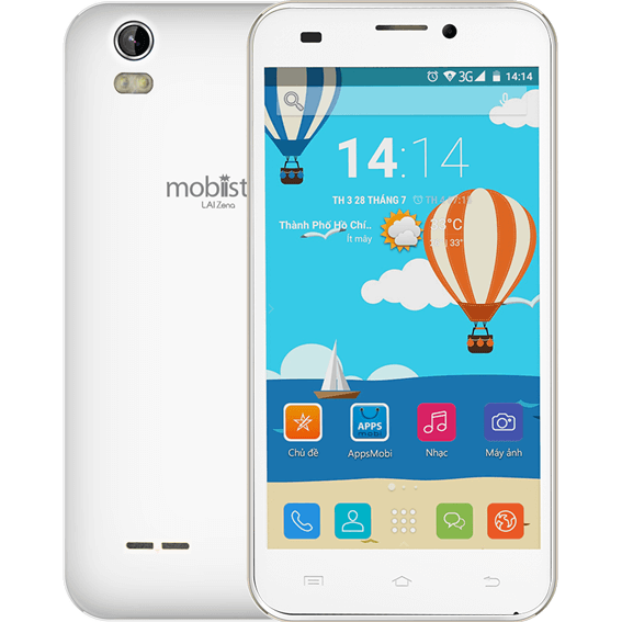 Điện thoại Mobiistar Zena Màu Trắng