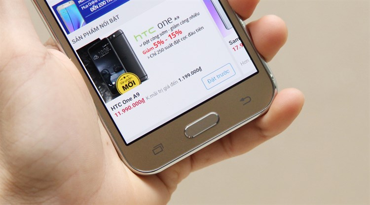 Điện thoại Samsung Galaxy J2 Màu Vàng đồng