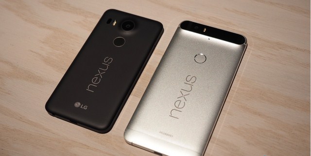 Nexus 5X trái và Nexus 6P phải có thiết kế khá lạ mắt