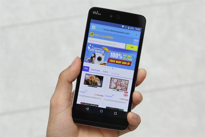 Điện thoại Wiko Rainbow Jam Màu Trắng