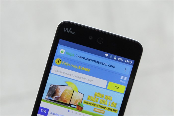 Điện thoại Wiko Rainbow Jam Màu Trắng