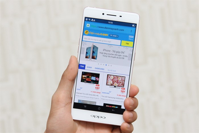 Điện thoại OPPO R7s Màu Vàng Hồng