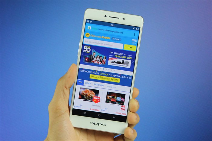 Điện thoại OPPO R7s Màu Vàng đồng