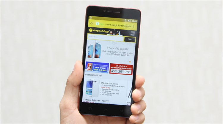Điện thoại Lenovo A6010 Màu Đỏ