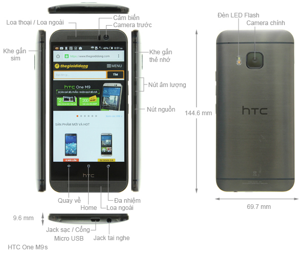 HTC One M9s