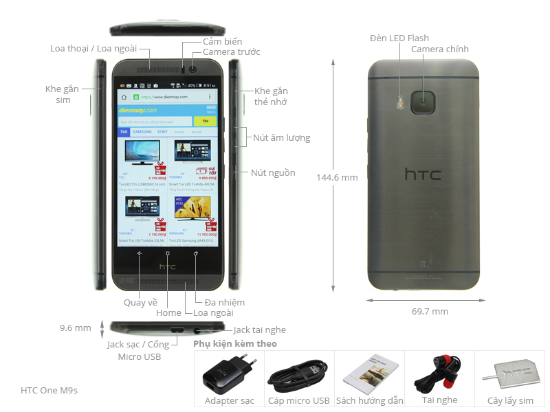 HTC One M9s