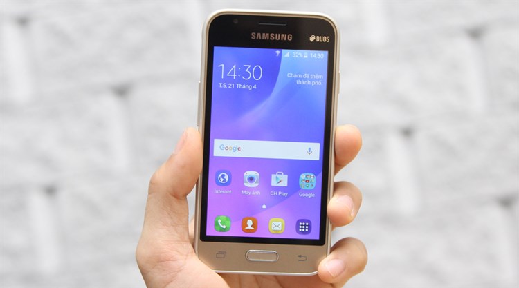 Điện thoại Samsung Galaxy J1 mini Màu Vàng đồng