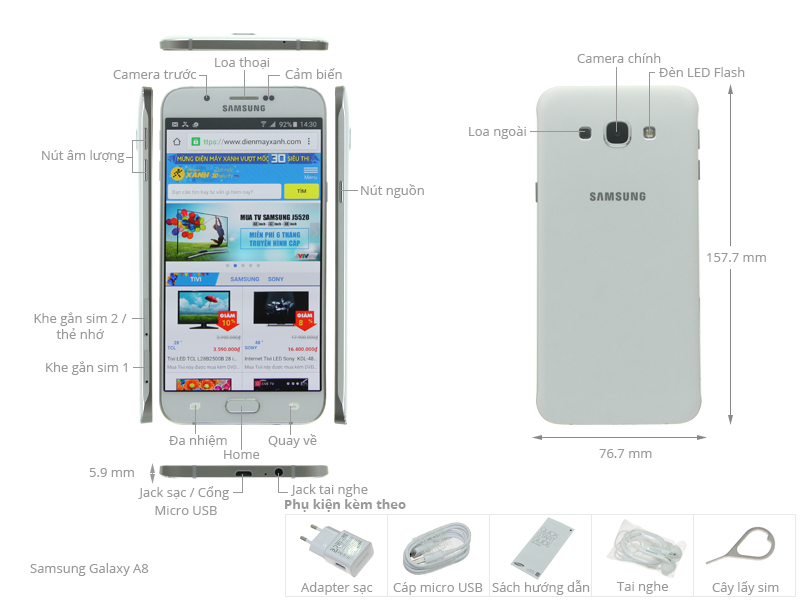 Samsung Galaxy A8VE (A800I)