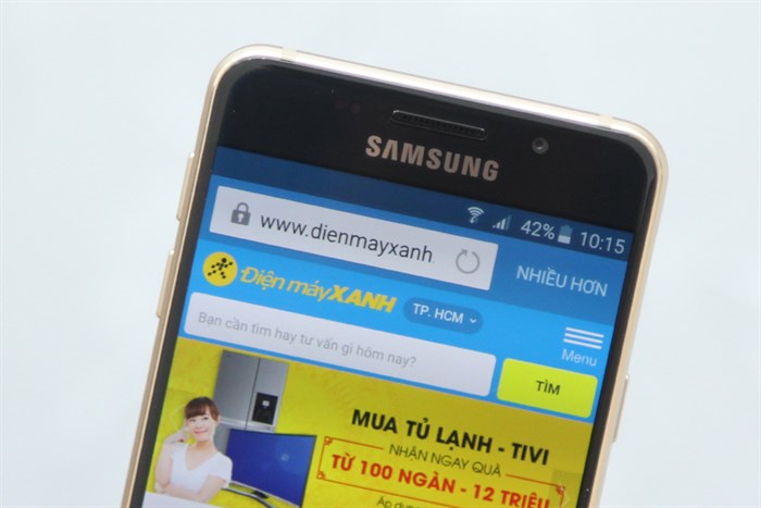 Điện thoại Samsung Galaxy A3 2016 Màu Vàng đồng