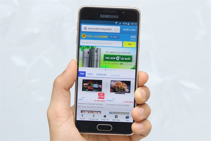 Điện thoại Samsung Galaxy A3 2016 Màu Vàng đồng