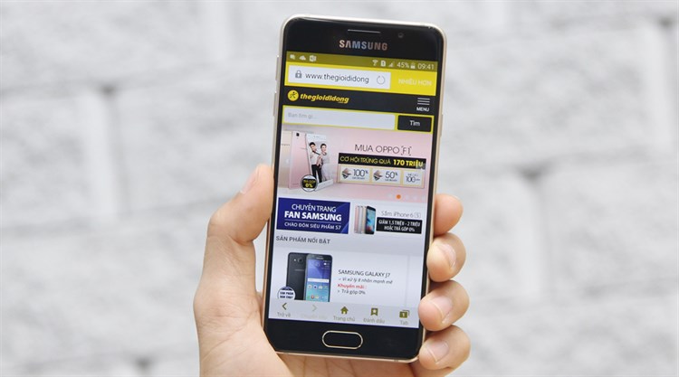 Điện thoại Samsung Galaxy A3 2016 Màu Vàng đồng