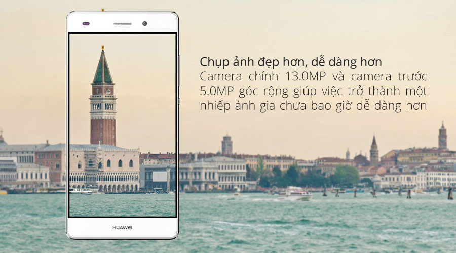 Camera sau 13 MP, trước 5 MP với góc chụp rộng cho khả năng chụp ảnh tốt.