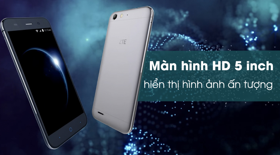 <p>Blade V6 được trang bị m&agrave;n h&igrave;nh 5 inch c&ugrave;ng mặt k&iacute;nh 2.5D cho khả năng hiển thị h&igrave;nh ảnh tốt v&agrave; bắt mắt.</p>