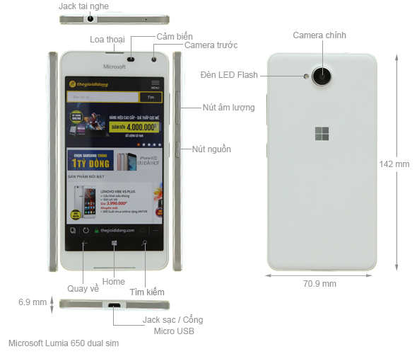 Microsoft Lumia 650 dual sim