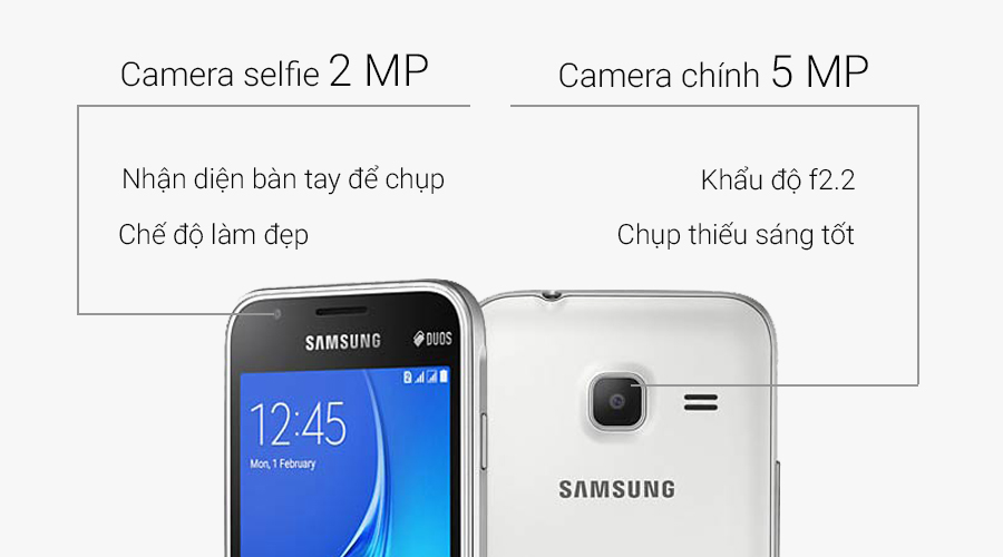 So sánh chi tiết Điện thoại Samsung Galaxy J1 (2016) với Samsung Galaxy ...
