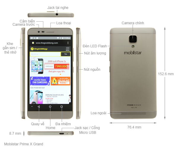 Mobiistar Prime X Grand