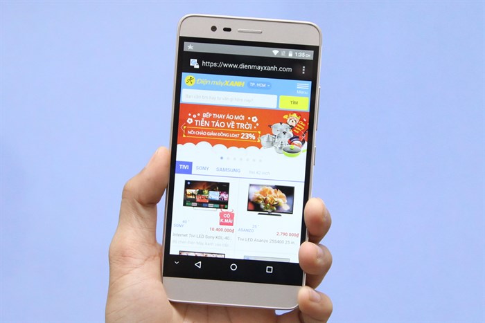 Điện thoại Mobiistar Prime X Grand Màu Vàng đồng