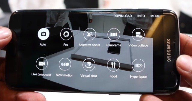 Các tính năng camera trên điện thoại Samsung S7 Edge