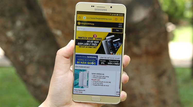 Điện thoại Samsung Galaxy A9 Pro Màu Vàng đồng