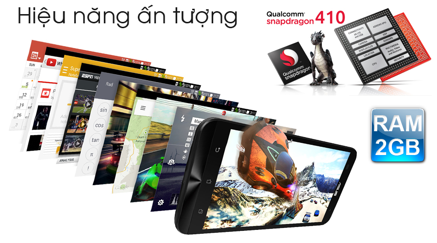 Điện thoại Asus Zenfone 2 Laser 5.0" LTE