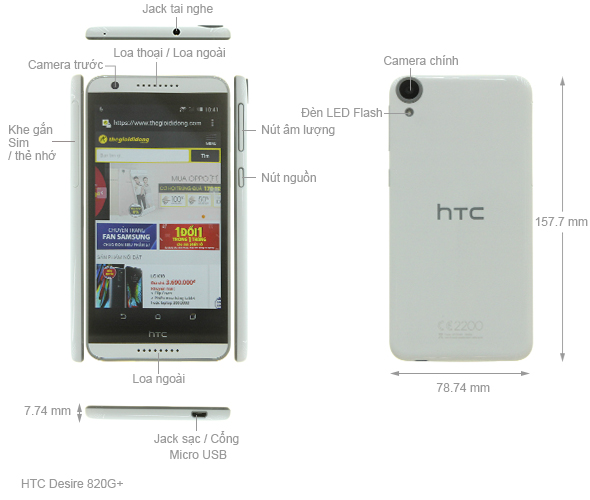 HTC Desire 820G+