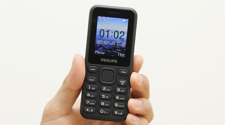 Điện thoại Philips E105 Màu Đen