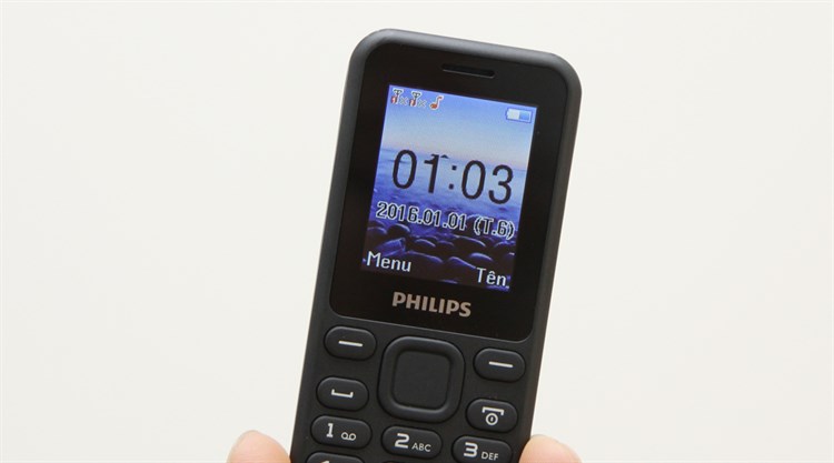 Điện thoại Philips E105 Màu Đen