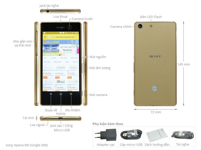 Sony Xperia M5 (Single SIM)