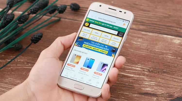 Điện thoại Samsung Galaxy J3 Pro Màu Vàng đồng