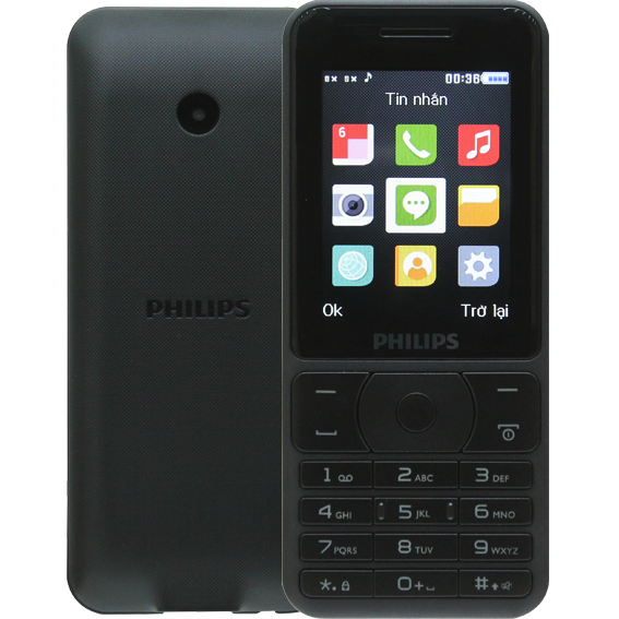 Điện thoại Philips E181 Màu Đen