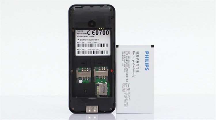 Điện thoại Philips E181 Màu Đen