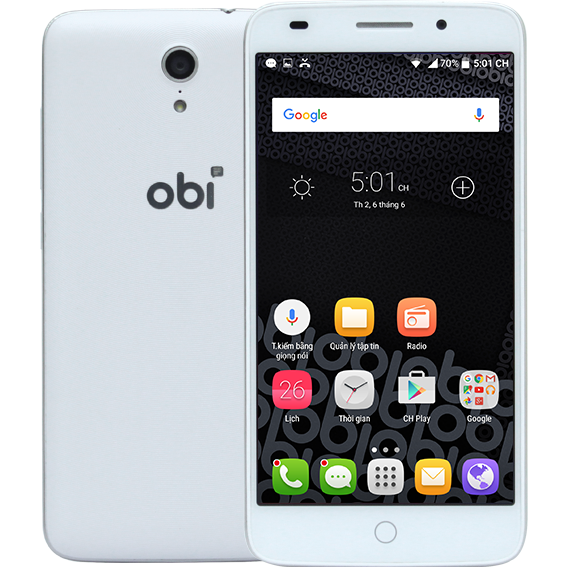 Điện thoại Obi Worldphone S507 Màu Trắng